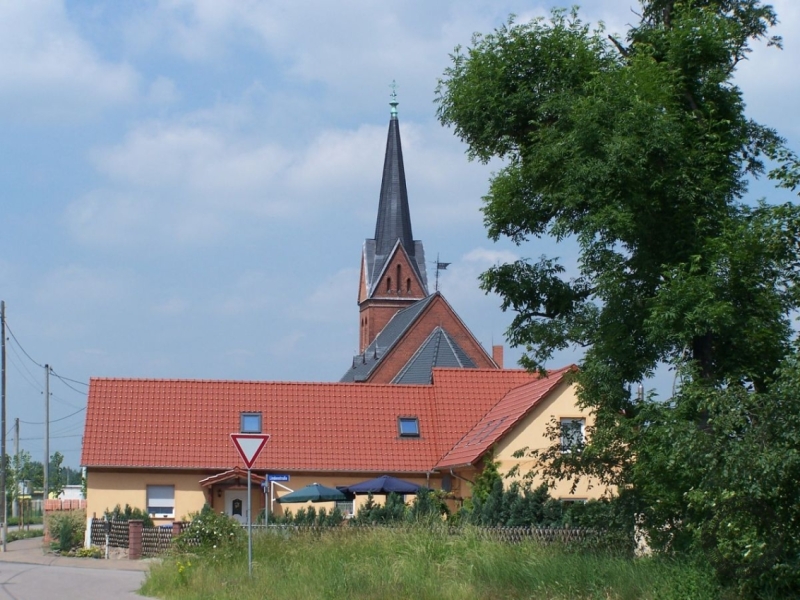 Dorfkirche Trebbichau (Osternienburger Land) im Landkreis Anhalt-Bitterfeld