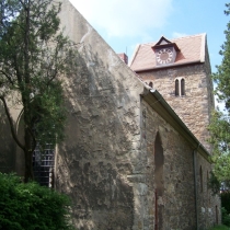Dorfkirche von Maxdorf (Osternienburger Land) im Landkreis Anhalt-Bitterfeld