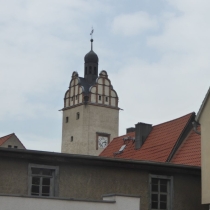 Hallescher Turm in der Langen Straße in Zörbig (Landkreis Anhalt-Bitterfeld)