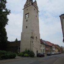Hallescher Turm in der Langen Straße in Zörbig (Landkreis Anhalt-Bitterfeld)